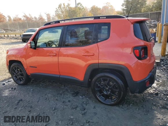 2020 Jeep Renegade Altitude with VIN ZACNJABB6LPL90427, listed as a Copart auction lot 79818024 with 69,015 mi miles and Clean Title. Bid and sale history available at DreamBid. Image 2.