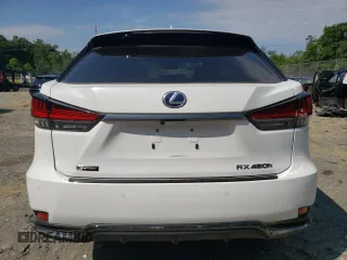 2022 Lexus RX with VIN 2T2YGMDA2NC077938, listed as a Copart auction lot 61071184 with 33,249 mi miles and Salvage Title. Bid and sale history available at carsss.com. Image 6.
