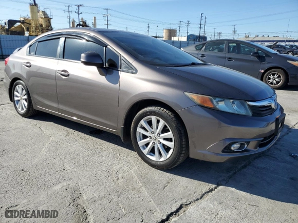 2012 Honda Civic Sdn EX-L with VIN 2HGFB2F92CH555510, listed as a Copart auction lot 49537865 with 146,558 mi miles and Salvage Title. Bid and sale history available at carsss.com. Image 4.