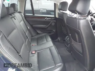 2017 BMW X3 sDrive28i with VIN 5UXWZ7C31H0V91190, listed as a IAAI auction lot 38353174 with 55,603 mi miles. Bid and sale history available at carsss.com. Image 8.