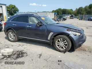 2010 Infiniti FX35 with VIN JN8AS1MW6AM853746, listed as a Copart auction lot 71623434 with 0 mi miles and Salvage Title. Bid and sale history available at carsss.com. Image 4.