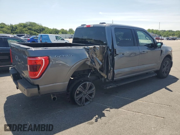 2023 Ford F-150 XL with VIN 1FTEW1C51PFC29408, listed as a Copart auction lot 61095515 with 53,008 mi miles and Clean title. Bid and sale history available at DreamBid. Image 3.