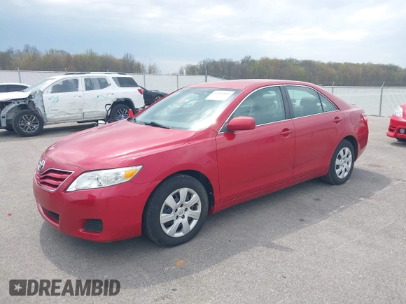 2011 Toyota Camry LE with VIN 4T4BF3EK1BR160906, listed as a IAAI auction lot 42035814 with 104,896 mi miles and . Bid and sale history available at DreamBid. Image 2.