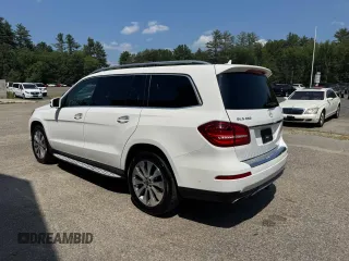 2018 Mercedes-Benz GLS 450 with VIN 4JGDF6EE1JB153365, listed as a Copart auction lot 65477955 with 136,583 mi miles and Clean title. Bid and sale history available at DreamBid. Image 3.