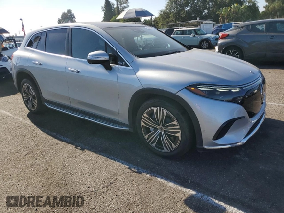 2023 Mercedes-Benz EQS with VIN 4JGDM2DB1PA003826, listed as a Copart auction lot 68614594 with 18,531 mi miles and Salvage Title. Bid and sale history available at carsss.com. Image 4.