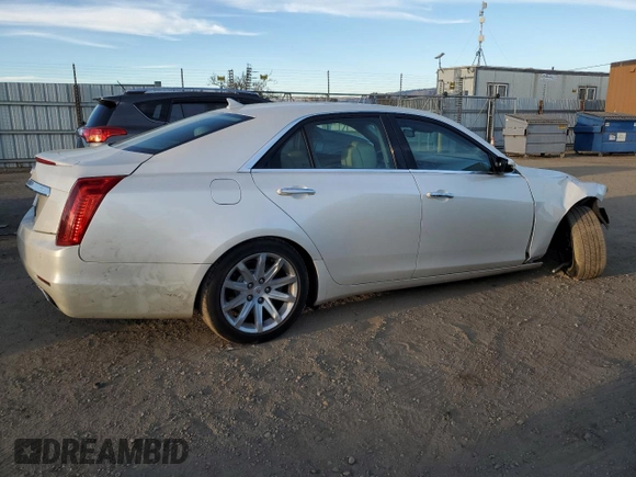 2014 Cadillac CTS Luxury RWD with VIN 1G6AR5S39E0173752, listed as a Copart auction lot 42184495 with 81,735 mi miles and Salvage Title. Bid and sale history available at carsss.com. Image 3.