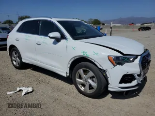 2020 Audi Q3 Premium with VIN WA1AECF32L1043479, listed as a Copart auction lot 57172925 with 52,907 mi miles and Salvage title. Bid and sale history available at DreamBid. Image 4.