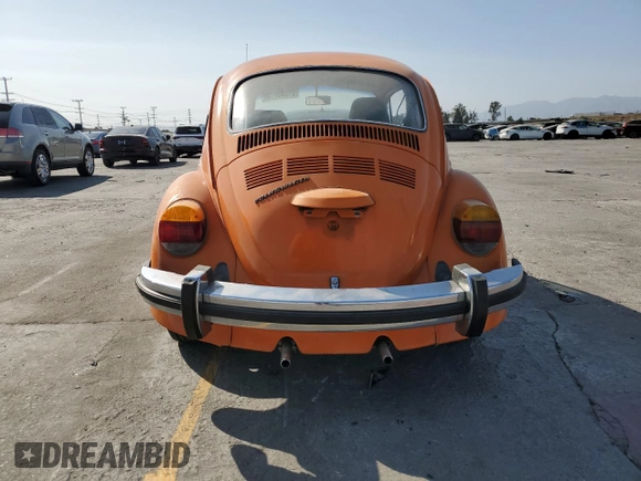 1974 Volkswagen Beetle with VIN 1342582192, listed as a Copart auction lot 61535715 with 12,629 mi miles and Clean title. Bid and sale history available at DreamBid. Image 6.