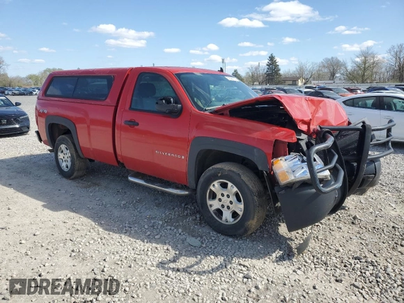 2008 Chevrolet Silverado 1500 Work Truck with VIN 1GCEK14X38Z198318, listed as a Copart auction lot 52226735 with 158,959 mi miles and Salvage Title. Bid and sale history available at carsss.com. Image 4.