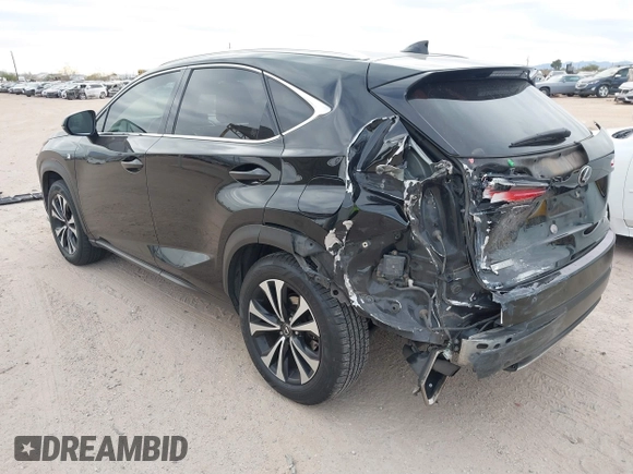 2018 Lexus NX with VIN JTJBARBZ6J2156729, listed as a IAAI auction lot 41578618 with 102,562 mi miles. Bid and sale history available at carsss.com. Image 3.