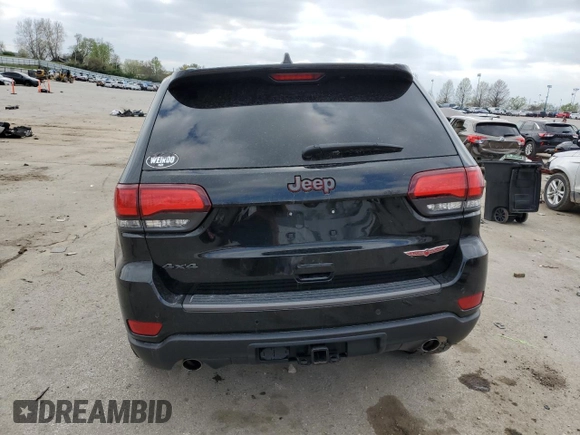 2021 Jeep Grand Cherokee Trailhawk with VIN 1C4RJFLG7MC599693, listed as a Copart auction lot 52863525 with 95,289 mi miles and Salvage Title. Bid and sale history available at carsss.com. Image 6.