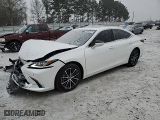 2025 Lexus ES with VIN 58ADZ1B19SU186205, listed as a Copart auction lot 89305845 with 5,563 mi miles and Salvage Title. Bid and sale history available at carsss.com. Image 1.