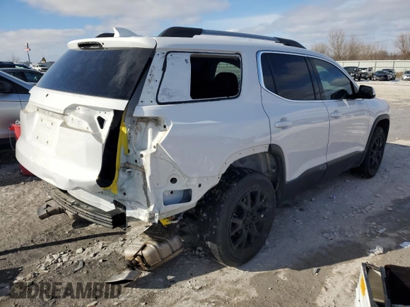 2020 GMC Acadia SLT with VIN 1GKKNML45LZ168723, listed as a Copart auction lot 44224705 with 87,430 mi miles and Salvage Title. Bid and sale history available at DreamBid. Image 3.