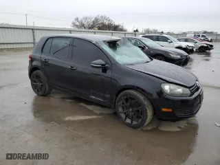 2011 Volkswagen Golf with VIN WVWDA7AJ0BW170583, listed as a Copart auction lot 45574495 with 164,008 mi miles and Salvage Title. Bid and sale history available at carsss.com. Image 4.
