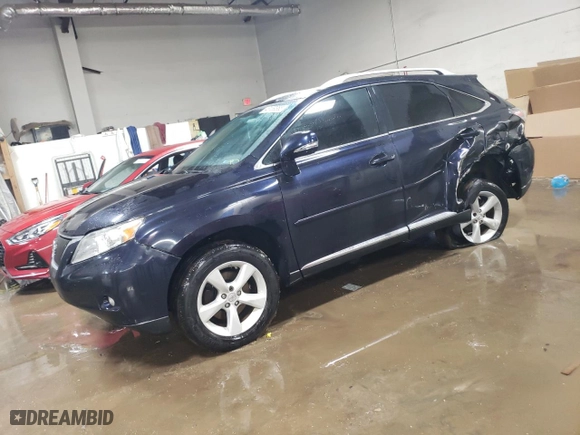 2010 Lexus RX 350 with VIN JTJBK1BA1A2407858, listed as a Copart auction lot 48139365 with 225,184 mi miles and Salvage Title. Bid and sale history available at carsss.com. Image 1.