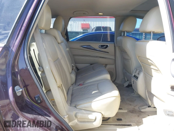 2013 Infiniti JX35 z VIN 5N1AL0MM4DC345105, wystawiony jako IAAI lot #41741937 z przebiegiem 76 332 mil mil oraz . Historia ofert i sprzedaży dostępna na DreamBid. Obrazek 8.