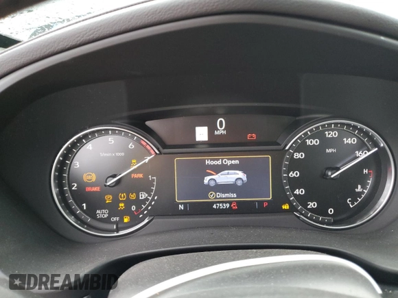 2023 Cadillac XT4 FWD Sport with VIN 1GYFZER48PF155576, listed as a Copart auction lot 77071994 with 47,539 mi miles and Salvage title. Bid and sale history available at DreamBid. Image 9.