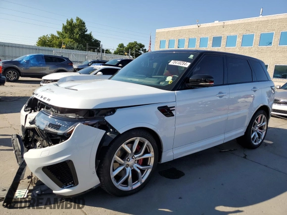 2019 Land Rover Range Rover Sport SVR z VIN SALWZ2SE0KA863181, wystawiony jako Copart lot #70410284 z przebiegiem 32 908 mil mil oraz Szkoda całkowita • Salvage title. Historia ofert i sprzedaży dostępna na DreamBid. Obrazek 1.