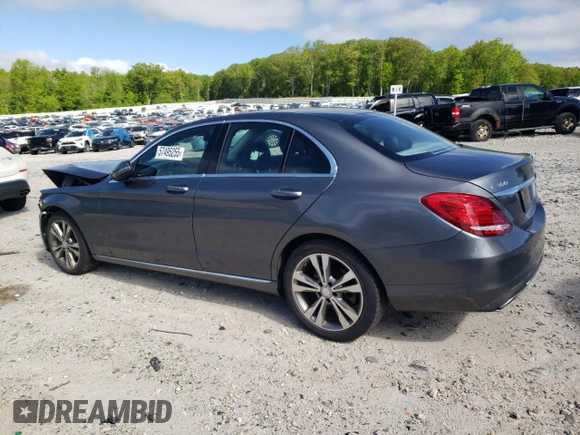 2017 Mercedes-Benz C 300 with VIN 55SWF4KB0HU193549, listed as a Copart auction lot 57495255 with 102,398 mi miles and Salvage title. Bid and sale history available at DreamBid. Image 2.
