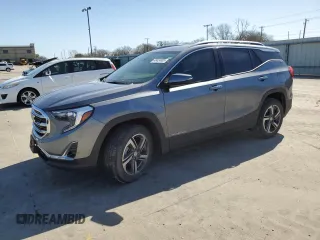 2020 GMC Terrain SLT with VIN 3GKALPEV6LL328284, listed as a Copart auction lot 48424005 with 0 mi miles and Salvage Title. Bid and sale history available at carsss.com. Image 1.