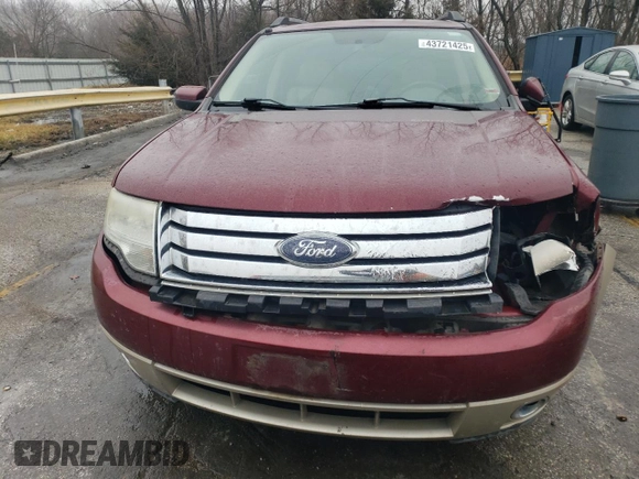 2008 Ford Taurus X Eddie Bauer z VIN 1FMDK08W68GA26217, wystawiony jako Copart lot #43721425 z przebiegiem 275 637 mil mil oraz Szkoda całkowita • Salvage title. Historia ofert i sprzedaży dostępna na DreamBid. Obrazek 5.