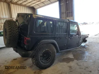 2020 Jeep Wrangler Unlimited Recon with VIN 1C4HJXFN0LW263201, listed as a Copart auction lot 79129424 with 73,405 mi miles and Salvage title. Bid and sale history available at DreamBid. Image 3.