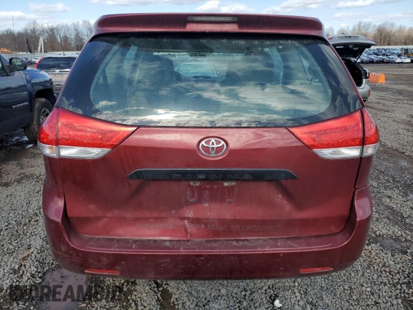 2012 Toyota Sienna with VIN 5TDKA3DC2CS014043, listed as a Copart auction lot 44439585 with 294,361 mi miles and Clean Title. Bid and sale history available at DreamBid. Image 6.