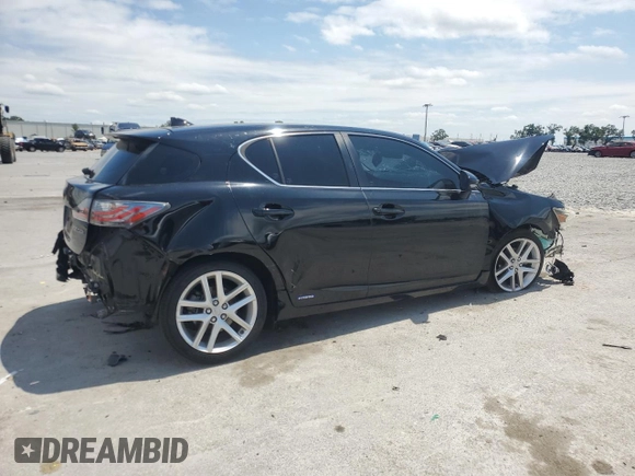 2016 Lexus CT 200h with VIN JTHKD5BH4G2264445, listed as a Copart auction lot 52105855 with 125,995 mi miles and Salvage Title. Bid and sale history available at carsss.com. Image 3.
