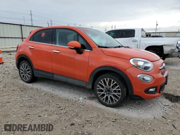 2017 FIAT 500X Lounge with VIN ZFBCFXDB7HP616011, listed as a Copart auction lot 59060524 with 50,980 mi miles and Salvage title. Bid and sale history available at DreamBid. Image 4.