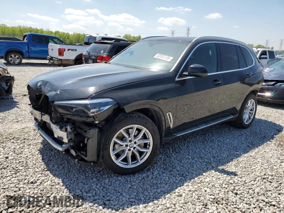2023 BMW X5 xDrive40i with VIN 5UXCR6C08P9R06807, listed as a Copart auction lot 52030505 with 43,600 mi miles and Salvage title. Bid and sale history available at DreamBid. Image 1.