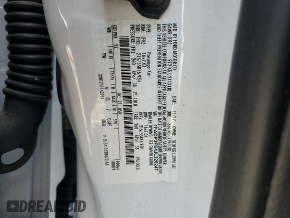 2018 Ford Focus SE with VIN 1FADP3FE4JL220247, listed as a Copart auction lot 52694315 with 25,285 mi miles and Salvage Title. Bid and sale history available at carsss.com. Image 12.