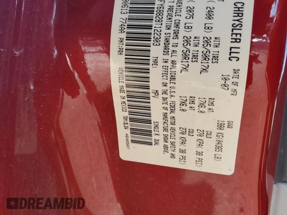 2008 Chrysler PT Cruiser Limited with VIN 3A8FY68828T122303, listed as a Copart auction lot 44320595 with 112,309 mi miles and Salvage title. Bid and sale history available at DreamBid. Image 15.