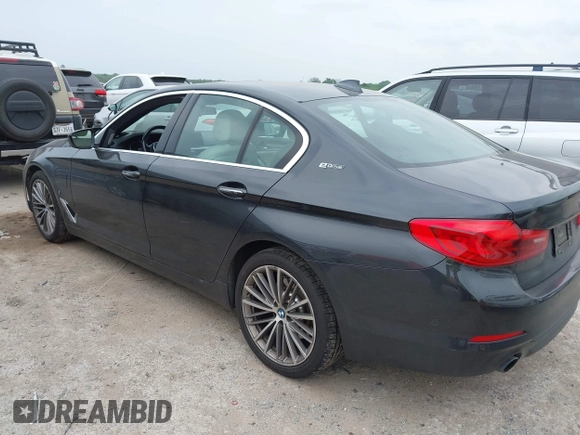 2018 BMW 5 Series 530e with VIN WBAJA9C55JB033575, listed as a IAAI auction lot 42067380 with 111,902 mi miles and . Bid and sale history available at DreamBid. Image 3.
