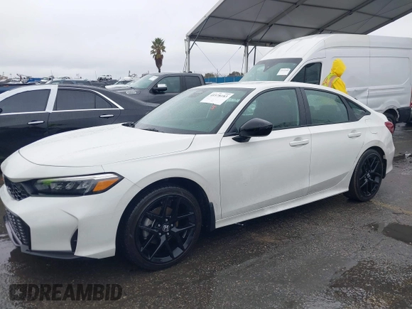 2025 Honda Civic Sport with VIN 2HGFE2F50SH516112, listed as a IAAI auction lot 41578183 with 8,138 mi miles and . Bid and sale history available at DreamBid. Image 14.