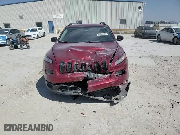 2017 Jeep Cherokee Sport with VIN 1C4PJLAB6HW669413, listed as a Copart auction lot 49135175 with 92,534 mi miles and Salvage Title. Bid and sale history available at carsss.com. Image 12.