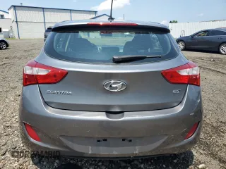 2017 Hyundai Elantra GT with VIN KMHD35LH4HU348374, listed as a Copart auction lot 63478134 with 128,792 mi miles and Clean Title. Bid and sale history available at carsss.com. Image 6.