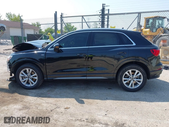 2021 Audi Q3 S line Premium Plus with VIN WA1EECF31M1068473, listed as a IAAI auction lot 42431540 with 42,312 mi miles and . Bid and sale history available at DreamBid. Image 14.