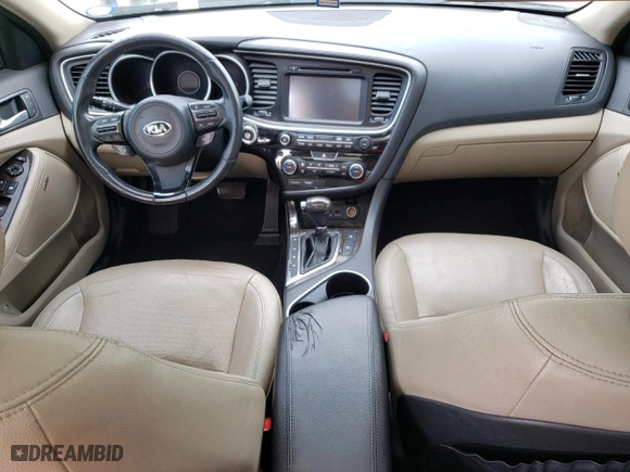 2015 Kia Optima EX with VIN 5XXGN4A78FG419059, listed as a Copart auction lot 47204785 with 0 mi miles and Salvage Title. Bid and sale history available at carsss.com. Image 8.