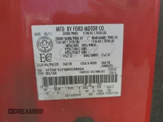 2011 Ford F-150 XL with VIN 1FTNF1CF5BKD58924, listed as a Copart auction lot 69436254 with Not Provided miles and Salvage Title. Bid and sale history available at DreamBid. Image 12.