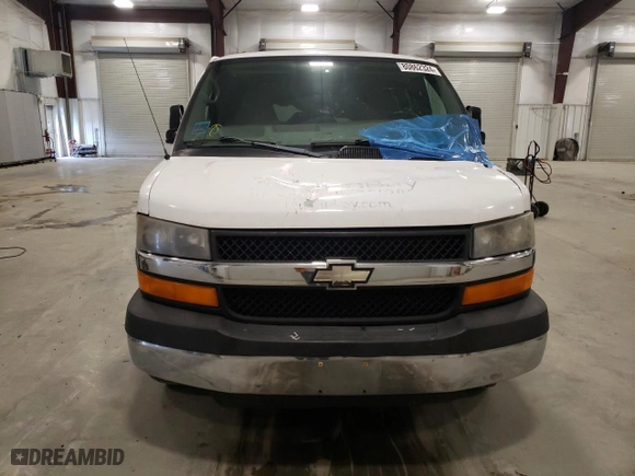 2009 Chevrolet Express Passenger with VIN 1GAHG39K491164811, listed as a Copart auction lot 80862324 with 147,559 mi miles and Salvage Title. Bid and sale history available at carsss.com. Image 5.