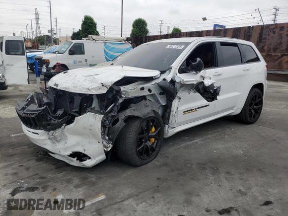2018 Jeep Grand Cherokee Trackhawk with VIN 1C4RJFN91JC293695, listed as a Copart auction lot 59031525 with 8,565 mi miles and Salvage title. Bid and sale history available at DreamBid. Image 1.