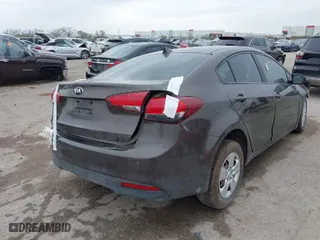 2017 Kia Forte LX with VIN 3KPFK4A70HE116258, listed as a IAAI auction lot 41923207 with 1 mi miles. Bid and sale history available at carsss.com. Image 4.