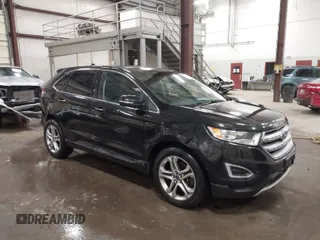 2015 Ford Edge Titanium with VIN 2FMTK4K98FBB30945, listed as a IAAI auction lot 41745585 with 127,104 mi miles. Bid and sale history available at carsss.com. Image 1.