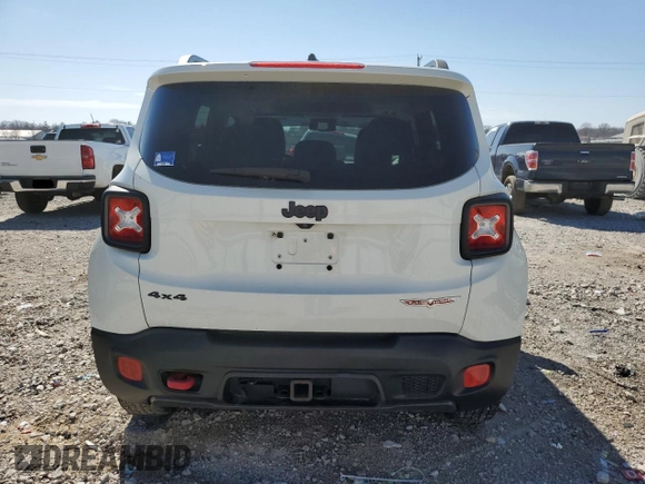 2016 Jeep Renegade Trailhawk with VIN ZACCJBCT2GPC65759, listed as a Copart auction lot 48846715 with 134,894 mi miles and Salvage title. Bid and sale history available at DreamBid. Image 6.