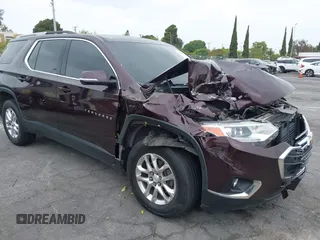 2018 Chevrolet Traverse LT Cloth z VIN 1GNERGKW0JJ263209, wystawiony jako IAAI lot #42294170 z przebiegiem 115 619 mil mil oraz . Historia ofert i sprzedaży dostępna na DreamBid. Obrazek 1.