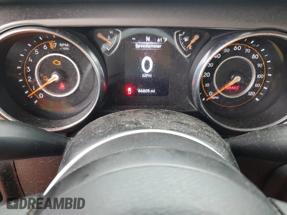 2022 Jeep Gladiator Texas Trail with VIN 1C6HJTAG7NL165957, listed as a Copart auction lot 58309485 with 86,805 mi miles and Salvage title. Bid and sale history available at DreamBid. Image 9.