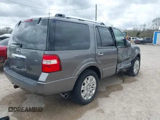 2012 Ford Expedition Limited with VIN 1FMJU1K53CEF41943, listed as a IAAI auction lot 41717417 with 148,514 mi miles and . Bid and sale history available at DreamBid. Image 4.
