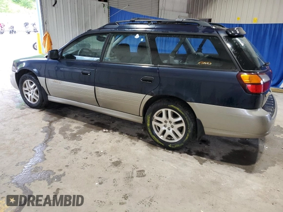 2001 Subaru Legacy Outback with VIN 4S3BH675617678847, listed as a Copart auction lot 57560975 with 170,686 mi miles and Salvage title. Bid and sale history available at DreamBid. Image 2.