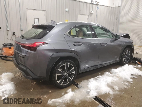 2021 Lexus UX 250h z VIN JTHX9JBH8M2047296, wystawiony jako Copart lot #87916535 z przebiegiem 10 297 mil mil oraz Szkoda całkowita • Salvage title. Historia ofert i sprzedaży dostępna na DreamBid. Obrazek 3.
