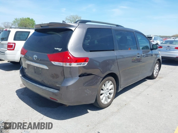 2012 Toyota Sienna XLE AAS with VIN 5TDYK3DCXCS251984, listed as a IAAI auction lot 42235046 with 126,404 mi miles and . Bid and sale history available at DreamBid. Image 4.